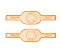 ComfyHarbor Tapis de cuisson anti-adhésif en silicone avec longues poignées, pour cocotte, résistant à la chaleur jusqu'à 260 °C, pour une cuisson uniforme (orange)