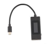 ComfyHarbor Testeur USB C, 4-30 V, moniteur d'énergie 6,5 A pour QC2.0 pour qc3.0 PD VOOC charge rapide, KWS-065C KWS-066C ampèremètre avec affichage LCD des données (065C-noir)