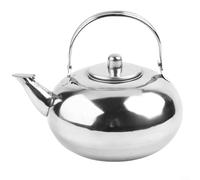 ComfyHarbor Théière en acier inoxydable avec passoire, bouilloire argentée polie miroir pour thé et café, buse, capacité de 1 L, 1,5 L, 2 L, 2,5 L (2,5 L)