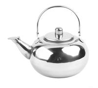 ComfyHarbor Théière en acier inoxydable avec passoire, bouilloire argentée polie miroir pour thé et café, buse, capacité de 1 L, 1,5 L, 2 L, 2,5 L (1,5 L)
