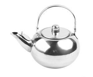ComfyHarbor Théière en acier inoxydable avec passoire, bouilloire argentée polie miroir pour thé et café, buse, capacité de 1 L, 1,5 L, 2 L, 2,5 L (1 L)
