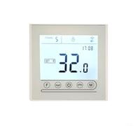 ComfyHarbor Thermostat programmable, télécommande WiFi pour accès, avec écran tactile, horaire 5+2/6+1 jour, fonction mémoire, commande vocale, pour Alexa et maison, matériau PC + ABS, design moderne