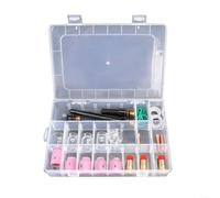 ComfyHarbor TIG Kit de lentilles à gaz pour torche de soudage WP-17, WP-18, WP-26, haute performance en cuivre et verre, pour les tâches de soudage