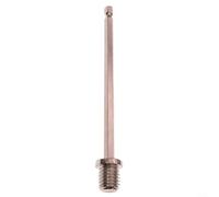 ComfyHarbor Tige d'extension filetée M14-2 de 140 mm avec tige hexagonale de 6,3 mm pour adaptateur de perceuse électrique, tournevis, conversion de disque de polissage, barre en métal argenté
