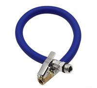 ComfyHarbor Tube gonflable pour compresseur - Tuyau en caoutchouc de 370 mm avec métal - Tuyau de gonflage de pneus anti-explosion pour voiture et moto - Interface de 9,5 mm/12,5 mm - Noir - Bleu 9,5
