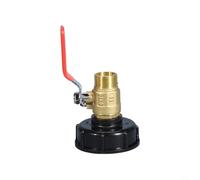 ComfyHarbor Vanne réductrice en laiton, avec PP, pour accessoires IBC, connecteurs, adaptateurs, filetage mâle 1/2, 3/4, 1", raccord de plomberie résistant à la rouille haute pression (1,9 cm)
