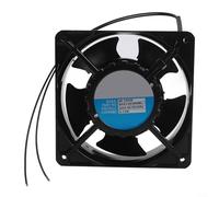 ComfyHarbor Ventilateur axial pour cassette de cheminée, lames en métal haute température, ventilateur silencieux 120 x 120 x 38 mm pour poêle à bois, chaudière, circulation de l'air, noir
