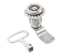 ComfyHarbor Verrou tendeur télescopique pour armoire électrique, loquet rotatif en acier inoxydable avec clé, 26 mm/24 mm/17 mm/15 mm, mécanisme de verrouillage de porte sécurisé à hauteur réglable