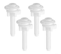 ComfyHarbor Vis de fixation pour siège de toilette, pour charnières montées sur le dessus, boulons en plastique robuste, avec écrous de verrouillage et rondelles, kit de rechange stable, pour meubles