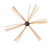 Comgooldool Brosse rotative de nettoyage de cheminée avec tête flexible en aluminium pour tuyaux de 10 à 30,5 cm, outil de balayage en acier inoxydable pour cheminée et poêle à la maison