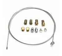 Comgooldool Kit de réparation de câble d'embrayage d'accélérateur pour tondeuse à gazon, rotatif, fil d'acier de 100 cm avec 8 manchons de tétons sans soudure, pièce de rechange pour machines de