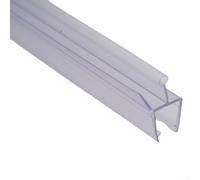 Comgooldool Lot de 2 bandes d'étanchéité en caoutchouc pour porte de douche 50 cm pour clôtures en verre séparation humide et sec Joint inférieur transparent 6/8/10/12 mm (10 mm)