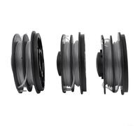 Comgooldool Lot de 3 bobines à double filetage pour débroussailleuse Gardenline GLR 450-459 GLT 453-456 King Craft KCR 450 500 Top Craft pour TCR 50 450 500 RTV 400 550 PWR550GT Diamètre 75 mm Ligne
