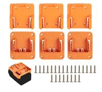 Comgooldool Lot de 3 supports muraux en plastique pour batterie et outils Ridgid pour AEG 18 V pour perceuse Li-ion 18 V, organiseur peu encombrant pour la maison, le garage et l'atelier professionnel