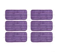 Comgooldool Lot de 4 serpillères réutilisables en microfibre pour Swiffer-Wet-Jet, recharges lavables pour sols en bois, carrelage, pierre, 30 cm, violet
