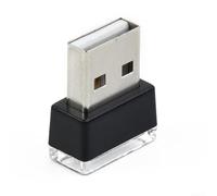 Comgooldool Mini USB LED Lampe d'intérieur de voiture Lampe d'ambiance flexible Ampoule décorative Blanc Bleu Rouge Violet Jaune Vert 5 V Tension pour tableau de bord, plancher, console de porte