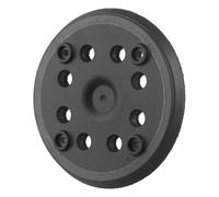 Comgooldool Patin de ponçage 125 mm avec 8 trous pour ponceuse excentrique Bosch PEX 270 A et PEX 270 AE, plateau de ponçage haute densité avec crochet et boucle, disque en plastique et PU, 125 mm