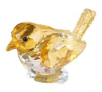 Comgooldool Pour oiseau en cristal moderne minimaliste intérieur extérieur | Elégant, minimaliste, oiseau animal à sculpter, pour étagère, mariage, bureau à domicile, 10,5 x 6,5 cm, 5 cm, blanc