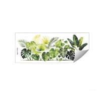 Comgooldool Sticker Mural PVC pour feuilles Vertes 20x50cm pour déco Sticker