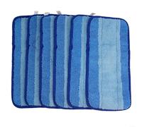 Comgooldool Tampons réutilisables en microfibre 30 x 14 cm pour Swiffer pour jet humide et balai pulvérisateur de 30 cm, recharges lavables pour bois dur stratifié pour carrelage, vinyle, marbre et
