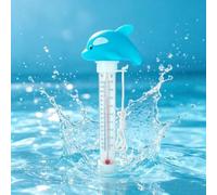 Comgooldool Thermomètre de piscine flottant en forme d'animal - Grand écran facile à lire - Jauge de température pour piscines, spas, jacuzzi, aquariums, flotteur décoratif en PVC robuste, coloré
