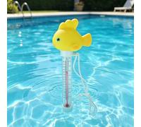 Comgooldool Thermomètre de piscine flottant en forme d'animal - Grand écran facile à lire - Jauge de température pour piscines, spas, jacuzzi, aquariums, flotteur décoratif en PVC robuste, coloré