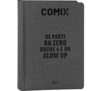 COMIX Agenda 2027 journalier 16 mois, pour écoles moyennes et supérieures, avec couverture rigide, 576 pages avec graphiques et bandes dessinées, idéal pour garçons et filles, format mini 11 x 15,3 cm