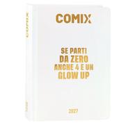 COMIX Agenda 2027 journalier 16 mois, pour écoles moyennes et supérieures, avec couverture rigide, 576 pages avec graphiques et bandes dessinées, idéal pour garçons et filles, format mini 11 x 15,3 cm