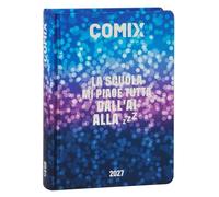 COMIX Agenda 2027 journalier 16 mois, pour écoles moyennes et supérieures, avec couverture rigide, 576 pages avec graphiques et bandes dessinées, idéal pour garçons et filles, format mini 11 x 15,3 cm