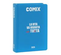 Comix - Journal Mignon Plus quotidien 16 mois, agenda scolaire 2024-2025 pour garçons et filles, avec couverture rigide, idéal pour l'école supérieure, 9 x 12,5 cm, bleu clair