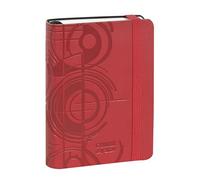 COMIX Special, Mignon - Agenda 2024, 12 mois, journalier, avec passant élastique porte-crayon ou stylo, fermeture avec élastique et signet, 384 pages, format 9 x 12,5 cm, rouge