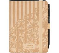COMIX Special Mignon Agenda 2025, 12 mois, journalier, avec boucle élastique porte-crayon ou stylo, fermeture avec élastique et signet, crayon COMIX inclus, 9 x 12,5 cm, beige