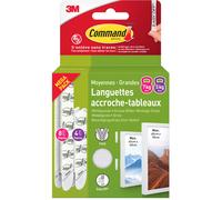 Command 3M Bande d'accroche cadre - MEGA PACK M + L : 4 paires moyennes + 4 grandes