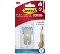 3M Crochet de bain BATH33-SN-ES – Nickel satiné – Petit