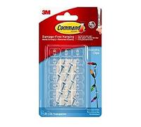 Command Clips de décoration avec bandes adhésives transparentes