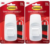 Command Crochet de grande taille Blanc, blanc, 17004 (Lot de 2)