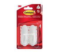 Command™Crochet plastique Design Blanc Moyen Modèle