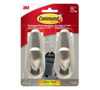 Command FC13-BN-2ES Grand modèle Forever Classic, nickel brossé, 2 crochets, 4 bandes/lot
