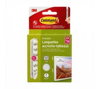 Command™Languette de fixation enlevable tableau Blanc Grand modèle