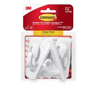 Command Removable Adhesive Utility Hook, 5-lb Capacity, Plastic, White