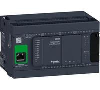 Commande API Schneider Electric, Modicon M241, 24 E/S, Ethernet, 2x Modbus, 24 VCC, transistor source, bornes à vis TM241CE24T