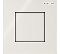 Commande de chasse d'eau pneumatique Geberit Type 40 pour urinoir 116217JL1, carrée, gris sable