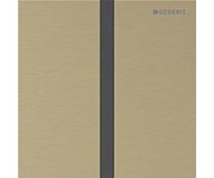 Commande de chasse d'eau pour urinoir Geberit Type 40 116227QF1 électronique, carrée, couleur laiton / brossé, revêtement facile à nettoyer