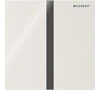 Geberit - Commande électronique de chasse d’eau d'urinoir type 40, alimentation par pile, easy to clean, Bluetooth, verre/gris sable 116.237.JL.1