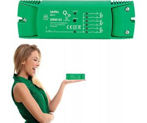 Commande de volets roulants Wi-Fi 3 volets roulants + 1 canal Supla Zamel SRW-03