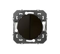 Legrand Interrupteur double va-et-vient Dooxie 600202 Noir