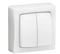 commande double - va et vient ou bouton poussoir - composable - blanc - legrand 086020l