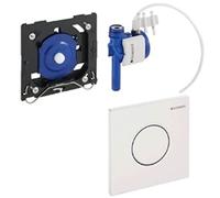 Commande Geberit pour urinoir avec déclenchement pneumatique du rinçage, plaques de déclenchement type 01, 116.011.11.5, Couleur: blanc-alpin