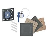 Commande d'urinoir Geberit Type 40 004781003, actionnement pneumatique de chasse d'eau, carrée, galvanisée, peinte