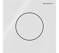 Commande d'urinoir pneumatique type 40 116014SI1 Geberit ronde, blanc